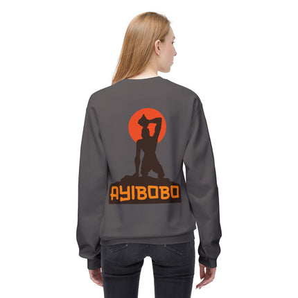 Ayibobo Legacy Spiritual Haitian Heritage Crewneck Sweatshirt Afro-Spiritual Series Unisex Midweight Fleece