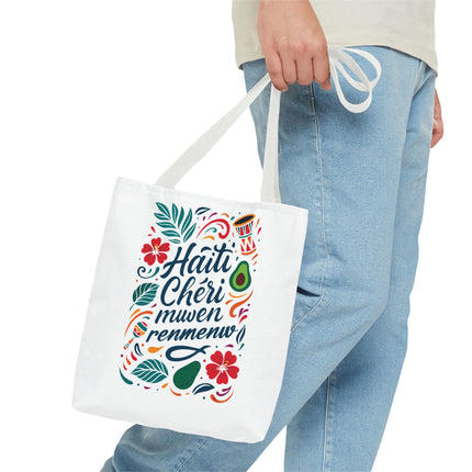 Haiti Chéri Mwen Renmenw Limited Edition Heritage Tote Love Letter to Haiti - CreoleSizzle
