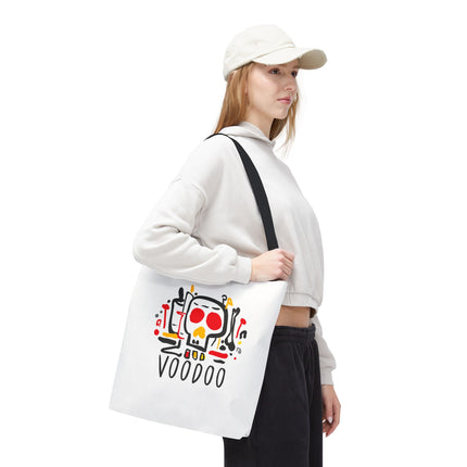 Voodoo Art Haitian Spiritual Symbols Tote Afro-Caribbean Vodou Design - CreoleSizzle
