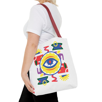 Vodou Eye Haitian Spiritual Art Tote Afro-Haitian Mysticism Design - CreoleSizzle