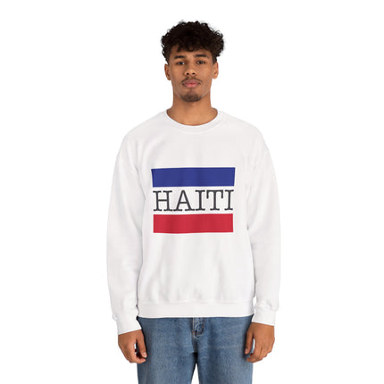 Haitian Pride Crewneck Sweatshirt Unisex Flag Design Pullover Cozy Heritage Apparel & Gift