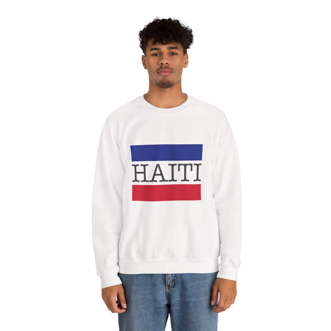Haitian Pride Crewneck Sweatshirt Unisex Flag Design Pullover Cozy Heritage Apparel & Gift