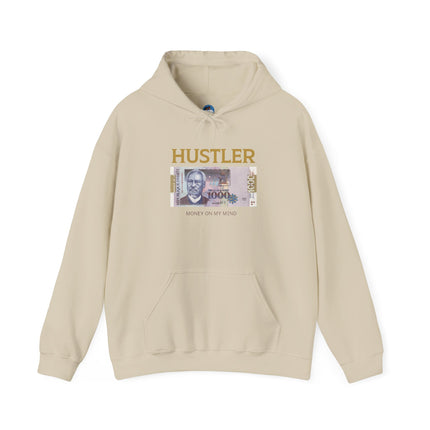 Hustler Spirit Hoodie Haitian 1000 Goud Graphic Unisex Streetwear Motivational Heavy Blend Sweatshirt