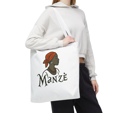Manzè Limited Edition Heritage Tote Empowering Haitian Women Design - CreoleSizzle