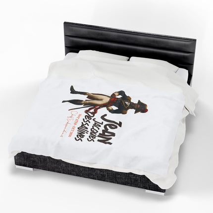 Jean Jacques Dessalines Revolutionary Leader Premium Plush Blanket Haitian Independence Icon - CreoleSizzle
