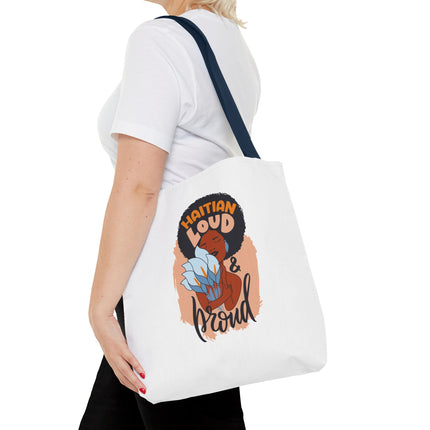 Haitian Loud & Proud Premium Cultural Tote Bags Limited Artist Edition - CreoleSizzle