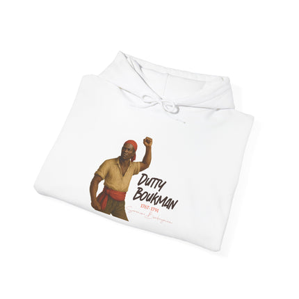 Dutty Boukman The Catalyst of Revolt Hoodie Haitian Freedom Series Unisex Heavy Blend Casual Wear