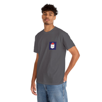 Haiti Hibiscus Pocket Tee Tropical Elegance Haitian Heritage Series Unisex Heavy Cotton T-Shirt