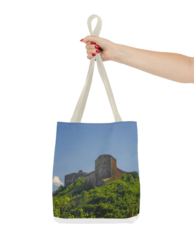 Haitian Citadelle Laferrière Tote Bag – Historical Haiti Travel Bag – Durable All-Over Print Shopping Bag - CreoleSizzle