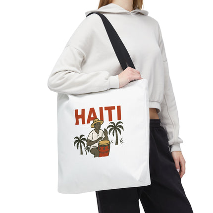 Haiti’s Heartbeat Limited Edition Heritage Tote Agricultural Roots Design - CreoleSizzle