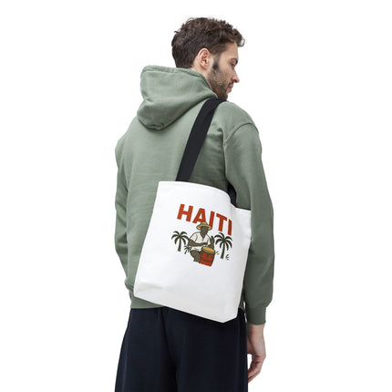 Haiti’s Heartbeat Limited Edition Heritage Tote Agricultural Roots Design - CreoleSizzle