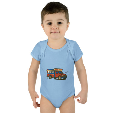 Ride of Culture Haitian Tap-Tap Baby Bodysuit Infant Caribbean Series Premium Unisex Onesie Unique Baby Wear