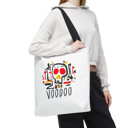 Voodoo Art Haitian Spiritual Symbols Tote Afro-Caribbean Vodou Design - CreoleSizzle