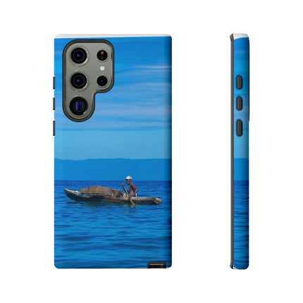 Haitian Fisherman Phone Case – Coastal Art Design – Durable, Stylish Caribbean Inspired Case - CreoleSizzle