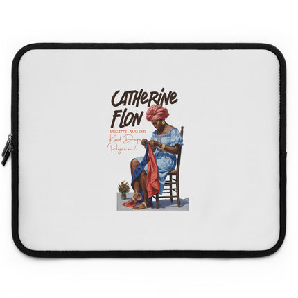 Catherine Flon Stitching the Flag of Freedom Haitian Heritage of the Revolution Laptop Sleeve - CreoleSizzle