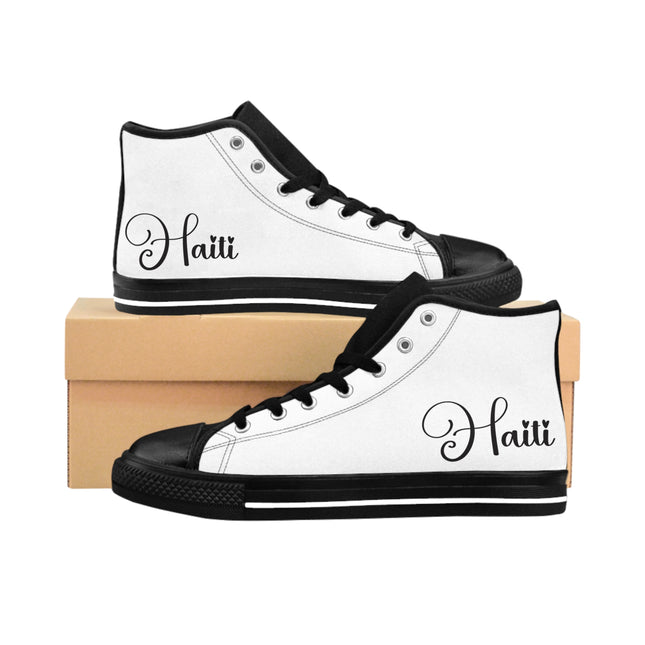 Haiti Calligraphy Collector’s Edition High Top Sneakers Minimalist Heritage Design