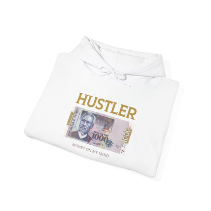 Hustler Spirit Hoodie Haitian 1000 Goud Graphic Unisex Streetwear Motivational Heavy Blend Sweatshirt