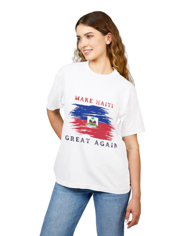 Make Haiti Great Again T-Shirt – Haitian Pride | Bold Statement Apparel Durable and Stylish Unisex Urban Heavy Tee - CreoleSizzle
