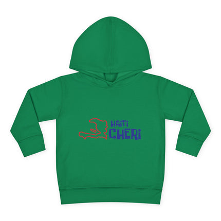Haiti Chéri Toddler Pullover Hoodie Playful SpongeBob-Inspired Design Haitian Pride Kids Apparel