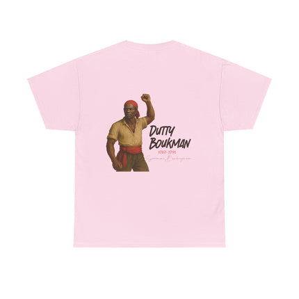 Dutty Boukman Unisex Cotton Tee Afrocentric Heritage Shirt Revolutionary Design History Lover’s Gift Inspirational T-Shirt