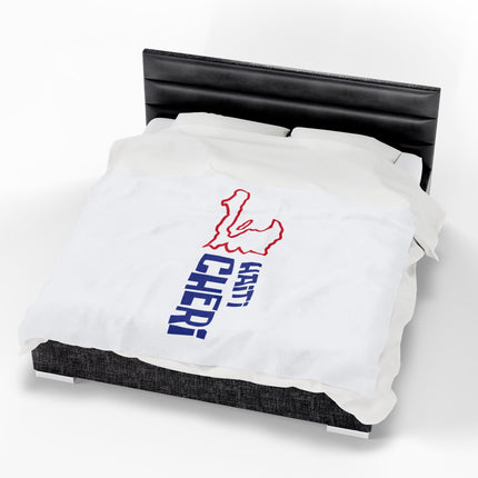 Haiti Chéri Premium Plush Blanket Nostalgic Haitian Pride Collection Gift for Haitian Culture Lovers - CreoleSizzle