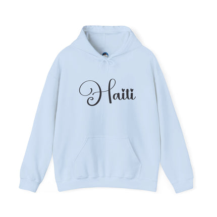 The Calligrapher’s Mark Minimalist Haiti Hoodie Cultural Pride Series Unisex Premium Hoodie