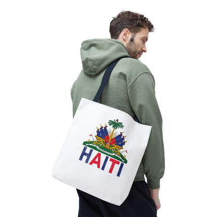 Ayiti Crayon Emblem Educational Heritage Tote Bag Diaspora Kids Edition - CreoleSizzle