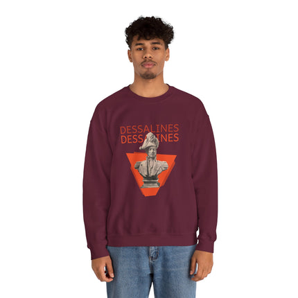 Bold Dessalines Crewneck Sweatshirt Haitian Independence Statement Piece Unisex Heritage Pullover Comfortable Sweatshirt