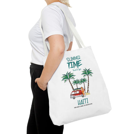 Summer Time Haiti Limited Edition Tropical Design Tote Haitian Beach Vibes - CreoleSizzle