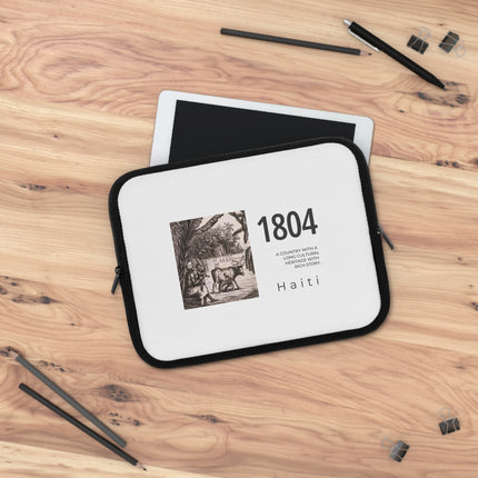 1804 Plantation Memory Haitian Independence Archival Edition Heritage Laptop Sleeve - CreoleSizzle