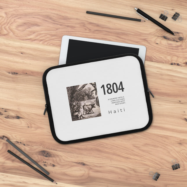 1804 Plantation Memory Haitian Independence Archival Edition Heritage Laptop Sleeve - CreoleSizzle