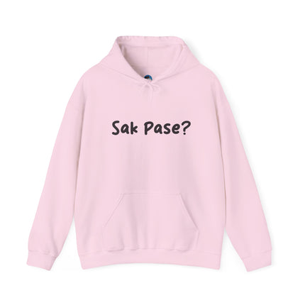 Sak Pasè? Haitian Greeting Hoodie Cultural Streetwear Unisex Premium Hooded Sweatshirt Caribbean Pride Series