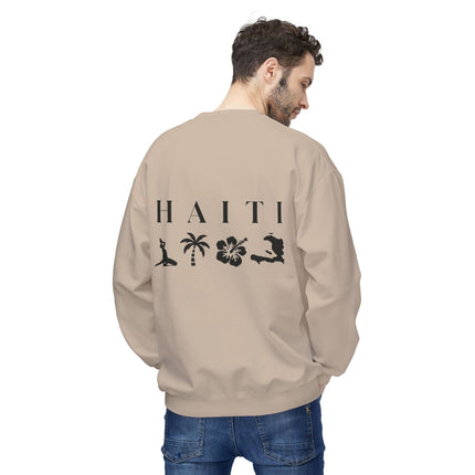 Haiti Horizon Coastal Heritage Crewneck Sweatshirt Island Nature Series Unisex Premium Fleece