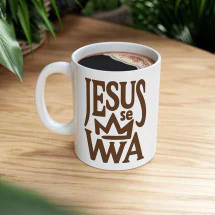 Jezi se Wa Limited Faith and Heritage Edition Ceramic Mug Haitian Spiritual Pride Design - CreoleSizzle