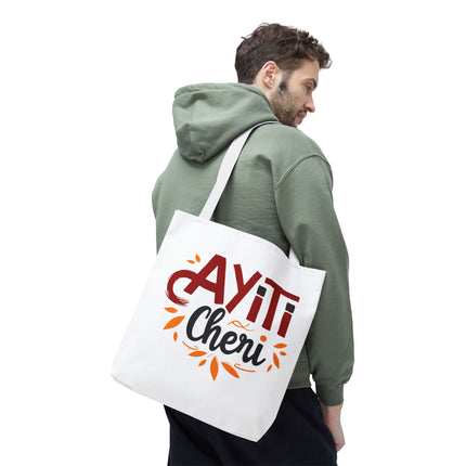 Ayiti Chéri Limited Edition Heritage Tote Bag Sweet Haiti Design - CreoleSizzle