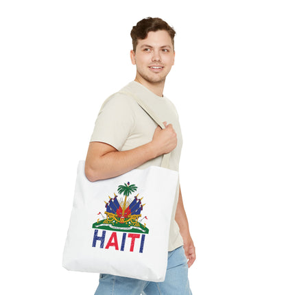 Ayiti Crayon Emblem Educational Heritage Tote Bag Diaspora Kids Edition - CreoleSizzle