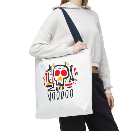 Voodoo Art Haitian Spiritual Symbols Tote Afro-Caribbean Vodou Design - CreoleSizzle