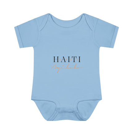 Haitian Heritage Baby Bodysuit Infant Cultural Series Premium Unisex Onesie Cute Infant Apparel, Baby Shower Gift
