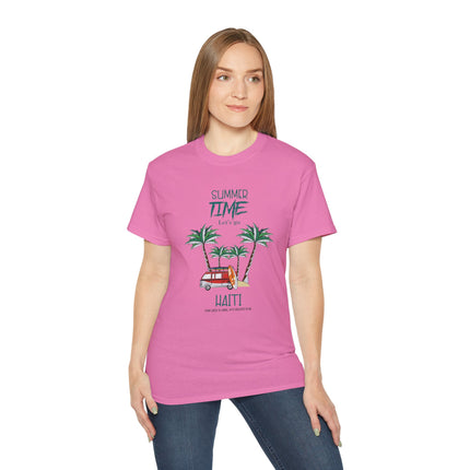 Summer Time in Haiti  Tropical Escape Tee  Haitian Sunshine Series  Unisex Ultra Cotton Tee,