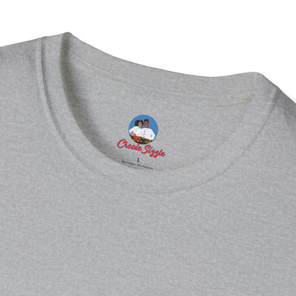 Kè Kontan Happy Heart Minimalist T-Shirt Creole Joy Collection Unisex Softstyle Tee