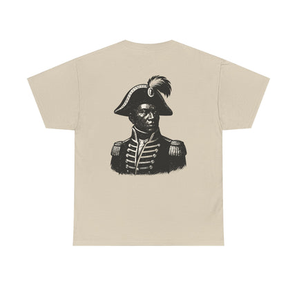 The Visionary’s Gaze Toussaint-Inspired Graphic T-Shirt Haitian Freedom Series Unisex Heavy Cotton T-Shirt