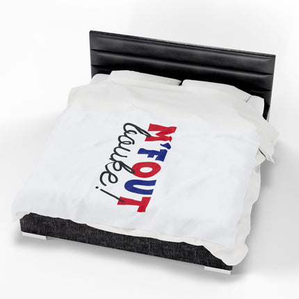 M’FOUT Bouke Haitian Humor Plush Blanket Limited Edition Creole Expression Series - CreoleSizzle