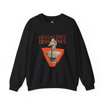 Bold Dessalines Crewneck Sweatshirt Haitian Independence Statement Piece Unisex Heritage Pullover Comfortable Sweatshirt