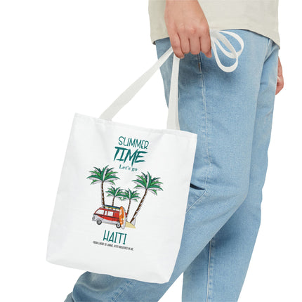 Summer Time Haiti Limited Edition Tropical Design Tote Haitian Beach Vibes - CreoleSizzle