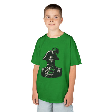 Historical Kids T-Shirt Haitian Hero Graphic Tee Vintage Art Youth Shirt Educational Cultural Apparel