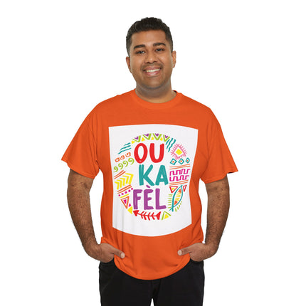 OU KA FÉ’L Motivational Creole Graphic Tee Haitian Pride Series Unisex Heavy Cotton T-Shirt
