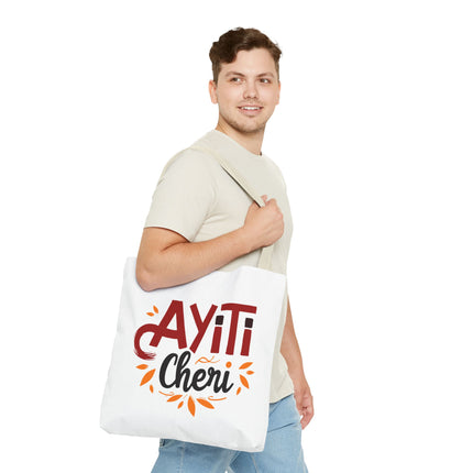 Ayiti Chéri Limited Edition Heritage Tote Bag Sweet Haiti Design - CreoleSizzle
