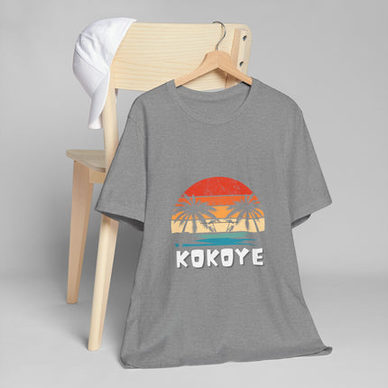 Kokoye Tropical Haitian T-Shirt Caribbean Culture & Coconut Beach Vibes Haitian Culture Soft Cotton Classic Fit Unisex Jersey T-Shirt - CreoleSizzle