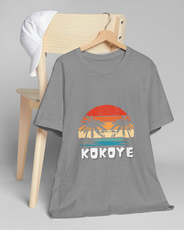 Kokoye Tropical Haitian T-Shirt Caribbean Culture & Coconut Beach Vibes Haitian Culture Soft Cotton Classic Fit Unisex Jersey T-Shirt - CreoleSizzle