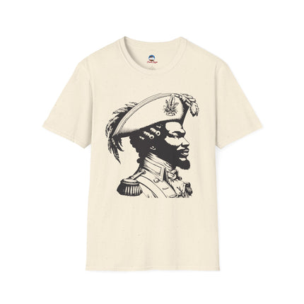 Haitian Revolutionary Thinker Tee Vintage Side-Profile Portrait Unisex Cultural Heritage T-Shirt